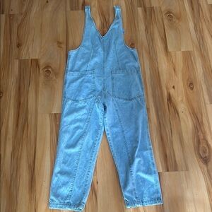 Casual Women's Blue Denim Jumpsuit